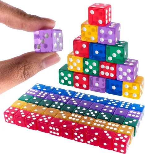 Vista 10 de Super Z Outlet Dados negros estándar de 0.630 in con puntos blancos para juegos de mesa, actividad, recuerdos de fiesta, regalos de juguete