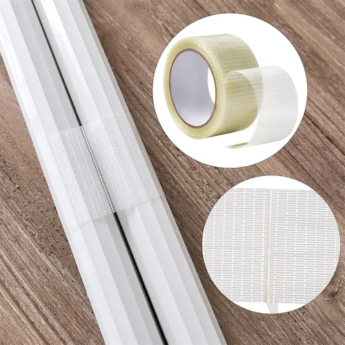 Vista 4 de HSTECH Cinta adhesiva semitransparente, cinta impermeable resistente, cinta resistente a la intemperie de alto rendimiento para reparaciones