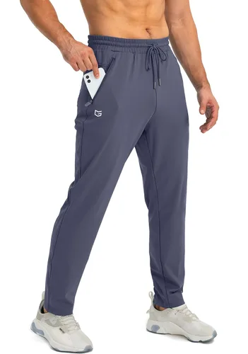 Vista 11 de G Gradual - Pantalones deportivos para hombre con bolsillos con cremallera, joggers cónicos para hombres, pantalones atléticos para entrenamiento