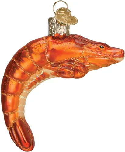 Vista 6 de Old World Christmas Axolotl - Adorno soplado de cristal con bastón de caramelo para árbol de Navidad, decoración navideña artesanal, colección