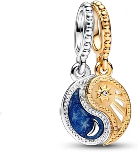 Vista 48 de Abalorio de plata de ley 925 calado para pulseras y collares de abalorios, regalos de joyería para mujeres