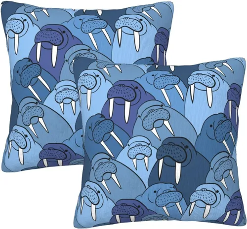 Vista 28 de Juego de 2 fundas de almohada para sofá, oficina, dormitorio, decoración del hogar, 16 x 16 pulgadas