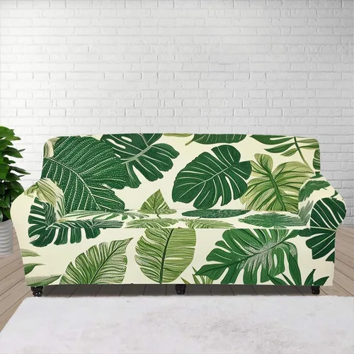 Vista 15 de GIFTPUZZ Funda de sofá roja navideña, protector de sofá con parte inferior elástica para sala de estar, dormitorio y decoración de oficina, elegante
