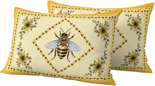 Vista 21 de Juego de 2 fundas de almohada para exteriores del Día de la Independencia, diseño de camión azul granja, bandera estadounidense, estrella