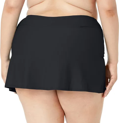 Vista 2 de Maxine Of Hollywood Women's Plus-Size Side Slit Swim Skirt Swimsuit