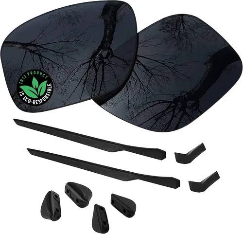 Vista 16 de Raydi Lentes de repuesto de policarbonato y kits de goma para gafas de sol Oakley Mainlink XL OO9264