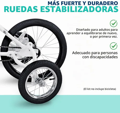 Vista 2 de MOSHAY Bicicleta de rueda de entrenamiento adaptable de 20 pulgadas