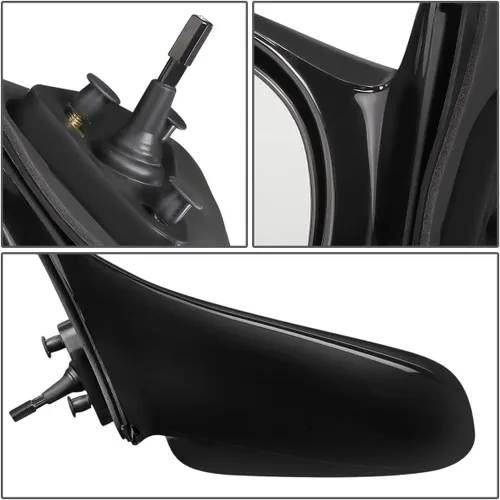 Vista 3 de DNA Motoring OEM-MR-GM1320234 Espejo retrovisor lateral de ajuste manual compatible con PRIZM 1998-2002 (lado izquierdo)
