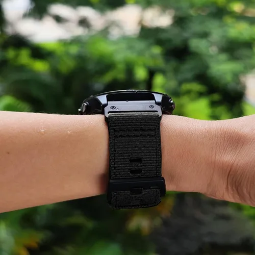 Vista 6 de Abanen Correas de Nylon Resistente para Garmin Fenix 8 51mm / Enduro/Instinct 2X / epix Pro 51mm, Correa Deportiva Ajustable con Cierre de Acero