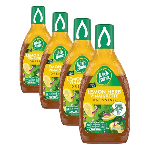 Vista 12 de Aderezo de vinagreta de mezcla de aceite de aguacate con hierbas de jardín Wish-Bone, 15 fl oz