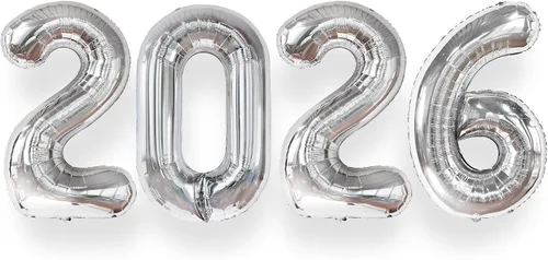 Vista 15 de Katchon, Globos gigantes negros grandes 2026 – 42 pulgadas Globos de graduación 2026 con globos de estrella negra para decoraciones de graduación
