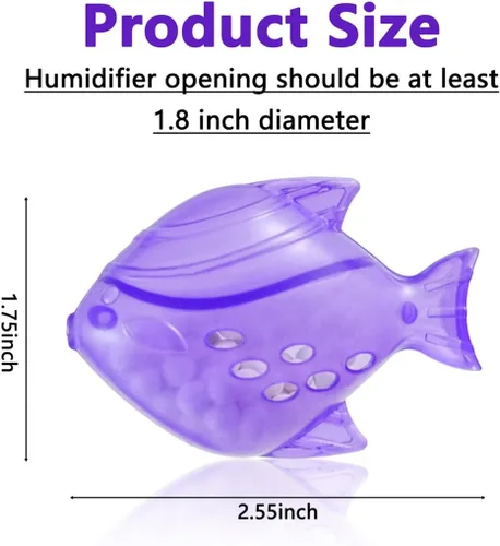 Vista 3 de Limpiador de tanque humidificador, 10 filtros de humidificador universales para peces compatibles con gotas, gotas, humidificadores de niebla cálida