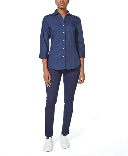 Vista 2 de Nautica Camisa de manga 34 con botones para mujer