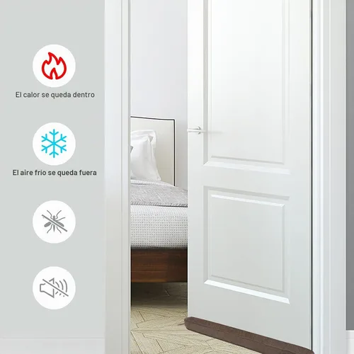Vista 2 de KAKICLAY - Tope de corriente de 38" con peso para la parte inferior de puertas y ventanas, protector de corrientes de aire resistente a prueba