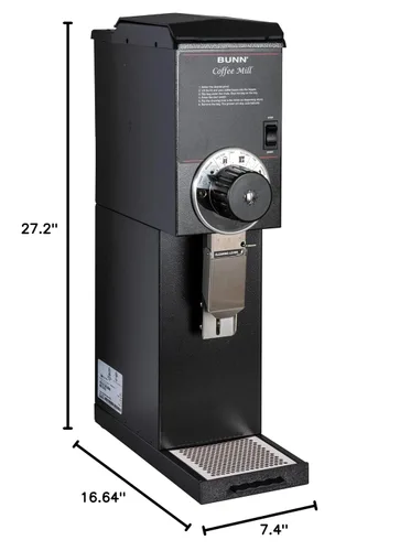 Vista 7 de Bunn Molinillo de café a granel negro G3 HD de 3 lb