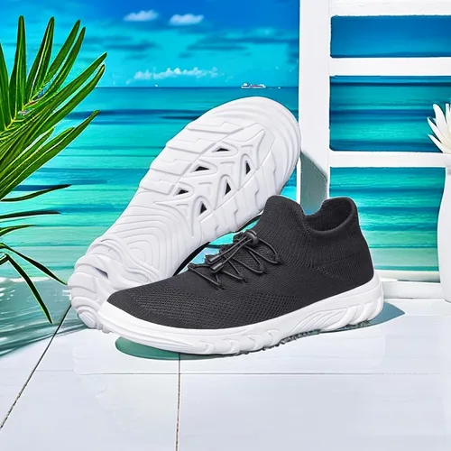 Vista 7 de Zapatos de agua para hombre y mujer, de secado rápido, zapatos de agua sin cordones, zapatos casuales para caminar para buceo, natación, surf, yoga