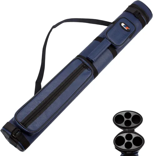 Vista 17 de GSE Games & Sports Expert Estuche de transporte para taco de billar duro de lujo 2x2, estuche para taco de billar, accesorios de billar
