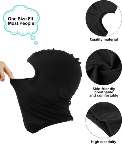 Vista 3 de 12 piezas de protección solar pasamontañas de cara completa protección solar UV cubierta protectora facial para deportes al aire libre