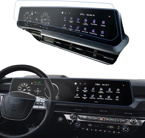 Vista 16 de Protector de pantalla de coche para Ford Edge 2024 2025 2023 2022 2021 (SE/SEL/ST-Line/Titanio/ST) Accesorios Protector de pantalla de vidrio