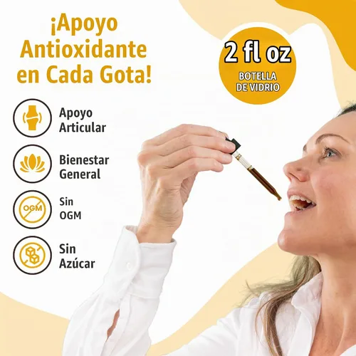 Vista 6 de Cúrcuma activa - Suplemento líquido avanzado - Extracto de cúrcuma longa - solo raíces de cúrcuma - Curcumina de origen natural