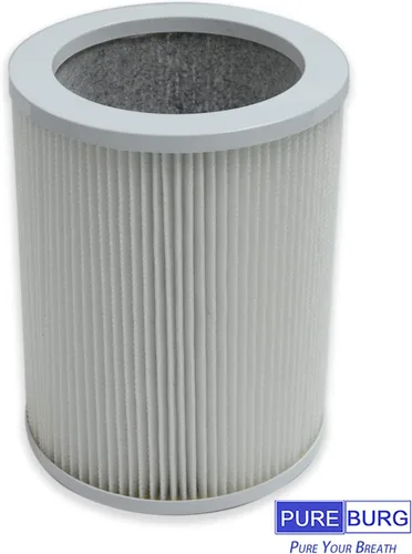 Vista 4 de PUREBURG H-HF450-VP - Filtro de repuesto compatible con el purificador de aire de torre cilíndrica Hunter HP450 HP450UV, H13 HEPA + 4 compuestos