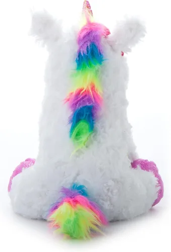 Vista 4 de Peluche de unicornio multicolor, de The Petting Zoo (10 pulgadas)