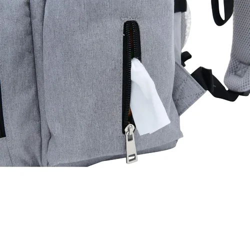 Vista 9 de Mochila de pañales para mamá y papá – Elegante bolsa de pañales de diseño para mujeres y hombres, niños y niñas – Bolsa de libros para bebé incluye