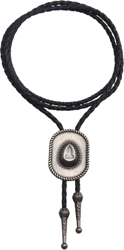 Vista 467 de Jeilwiy Corbata de bolo para hombre, corbata de vaquero occidental, collar de corbata de bolo dorado, corbata de cuero, corbata de Halloween