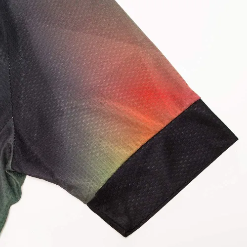 Vista 5 de Weimostar Hombre Ciclismo Jersey Manga Corta Bicicleta Ropa Multicolor Diamante