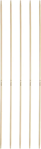 Vista 7 de Harfington - 5 piezas de agujas de tejer de bambú de doble punta, tamaño US 1 (2.25 mm), carbonizadas, 7.9 pulgadas (20 cm) rectas para tejer a