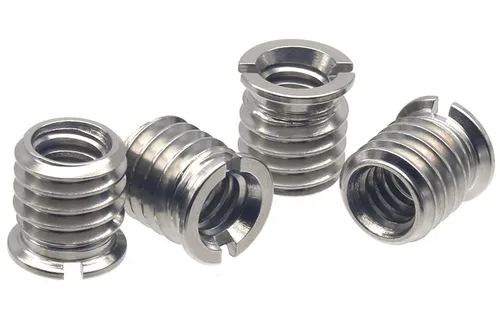 Vista 7 de Adaptador de tornillo convertidor de rosca hembra de 1/4"-20 a macho de 3/8"-16 de acero inoxidable, 2 piezas de 8 mm de altura