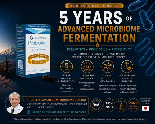 Vista 2 de Essential Formulas Dr. Ohhira's Probiotics Professional Formula - 60 cápsulas con 3 muestras de tamaño de viaje (bono de 6 cápsulas)
