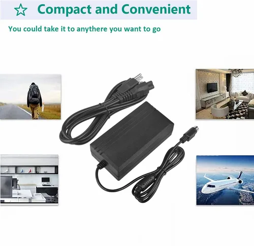 Vista 4 de Cargador adaptador de CA cable de fuente de alimentación compatible con 5 pines Iomega 31426900 DA-30C03 HD