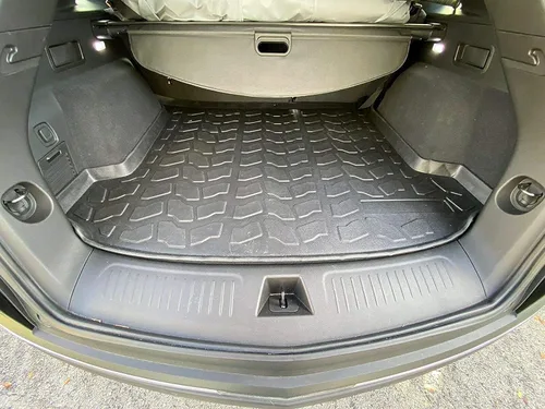 Vista 6 de Forro de carga – Tapete de maletero para Cadillac XT5 2017-2022 – Alfombrillas de maletero resistentes a la intemperie para automóviles con borde