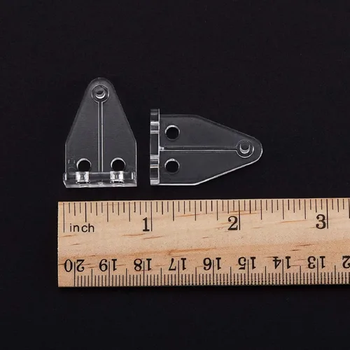 Vista 2 de BBTO 40 soportes de sujeción para persianas de 1 pulgada, ganchos de plástico transparente para persianas, clips de sujeción para riel inferior