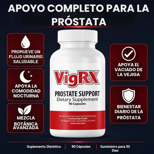 Vista 6 de VigRX Suplemento de apoyo para la próstata para hombres – Advanced Saw Palmetto & Herbal Blend – Apoya el flujo urinario saludable, el vaciado