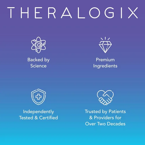 Vista 8 de Theralogix Recipiente de inositol Ovasitol + paquete de núcleo teranatal, (paquete de 2)