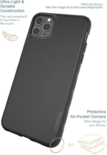 Vista 4 de Smartish - Powered by Plants - iPhone 11 Pro Max Slim Case - Gripmunk [Lightweight + Protective] Thin Cover - Fits iPhone 11 Pro Max