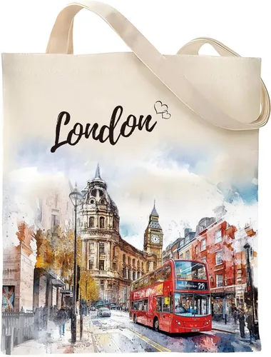 Vista 14 de Bolsa de Lona VeloKomo para Regalo - Divertidas Bolsas de Tela Reutilizables Vintage para Mujeres Amantes de las Compras y la Lectura