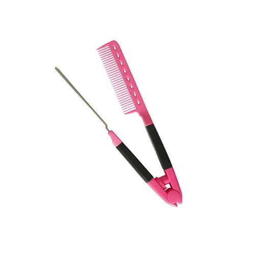 Vista 5 de Peine para enderezar el cabello para el hogar, peine para alisar el cabello, peine rápido para las mujeres