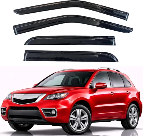 Vista 10 de KPY Protector de lluvia compatible con Toyota RAV4 1996-2000 (4 puertas), 4PC Visera de ventana Deflectores de ventilación de ventana lateral