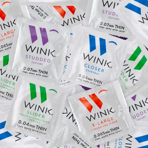 Vista 7 de WINK Preservativos con tachuelas, 24
