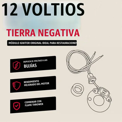 Vista 3 de PerTronix Kit de conversión de encendido electrónico de encendido, 1847A Módulo de encendido a tierra negativo de 12 V, reemplaza puntos