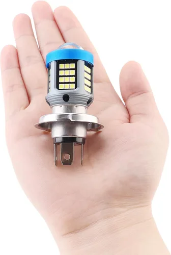 Vista 7 de Windance Paquete de 2 bombillas LED H4 de 1200 lm 13 W con lente, haz de alta y baja superbrillante de 12 V-80 V, bombillas de luz diurna para Blanco