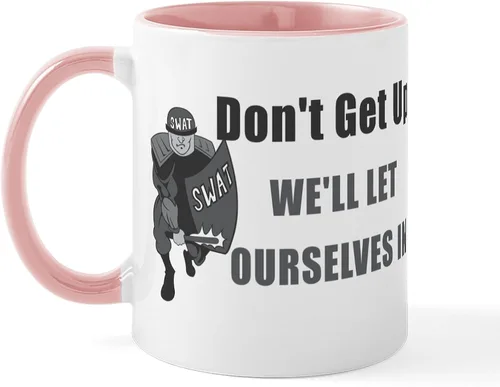 Vista 7 de CafePress SWAT Dont Get Up - Taza de café de cerámica de 11 oz (11.0 fl oz)