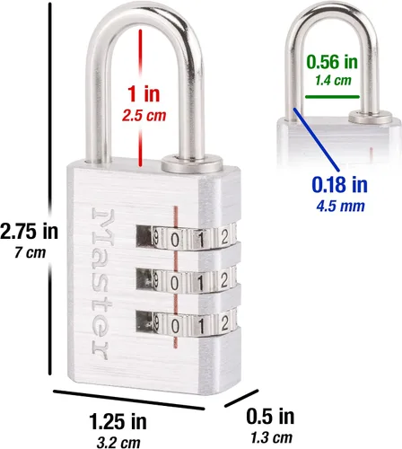 Vista 6 de Candado para equipaje Master Lock, 630D