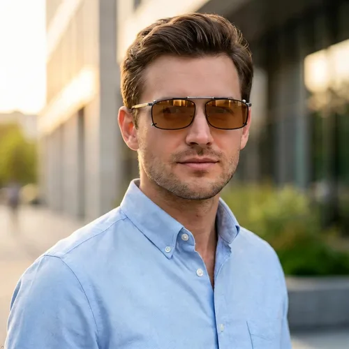 Vista 9 de Eyekepper Gafas de sol con clip para hombre, 2.205 x 1.339 in Marrón