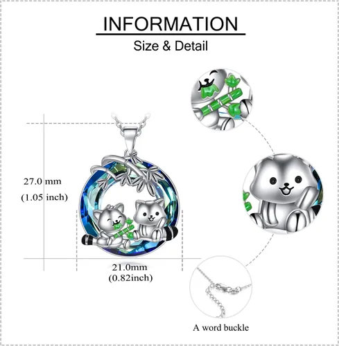 Vista 3 de Pingüinosperezosospandasbúhospanda rojojirafagatosllamasdinosaurioosocerdo monoconejito de Pascua, regalos de pingüinos, plata de ley 925, joyería