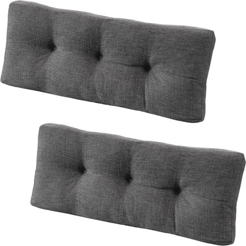 Vista 8 de downluxe Cojín de banco de interior para muebles de interior, cojín de asiento de banco de espuma texturizada, antideslizante, copetudo, 36 x 14 x 4