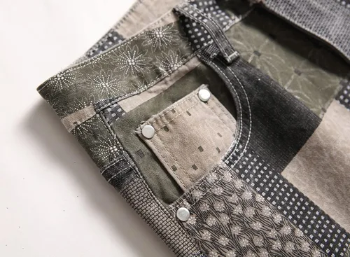 Vista 217 de Enrica Pantalones vaqueros estampados casuales para hombre